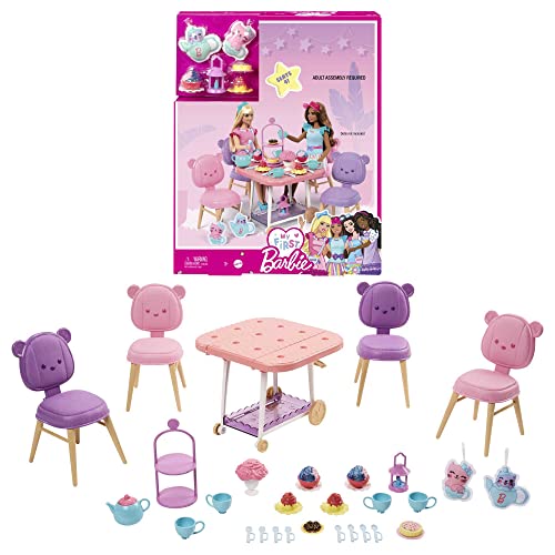Barbie - Mi Primera, Juguete para niñas y niños de más de 3 años, Mi Primera Fiesta del té Set...