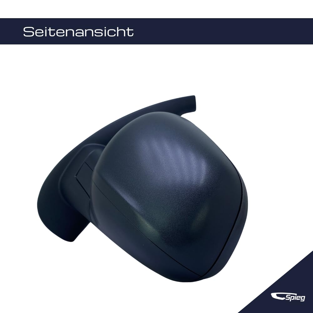 Spieg Außenspiegel Links für Mercedes Citan 2013-2021 | Renault Kangoo 2013-2020 Elektrisch Verstellbar, Manuell Einklappbar, Beheizt, Schwarz, 5 PIN (Fahrerseite)
