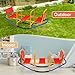 HONEY JOY Kids Seesaw Teeter Totter, 3-Person Heavy Duty Metal Playground Equipment for Backyard, Indoor Outdoor Rocking Fun for Toddlers Boys Girls Age 3-8, Teeter Totter for Kids Outdoor(Red)