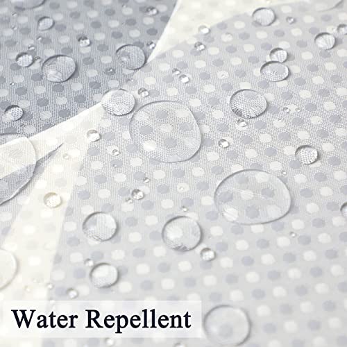 Grey Shower Curtain, Waterproof Design And Polyester Grey And White Shower Curtain, Quick-Drying, Weighted Hem, Shower Curtains Set For Bathroom W 72 X H 72, Durable And Washable With 12 Hooks… #TOP1