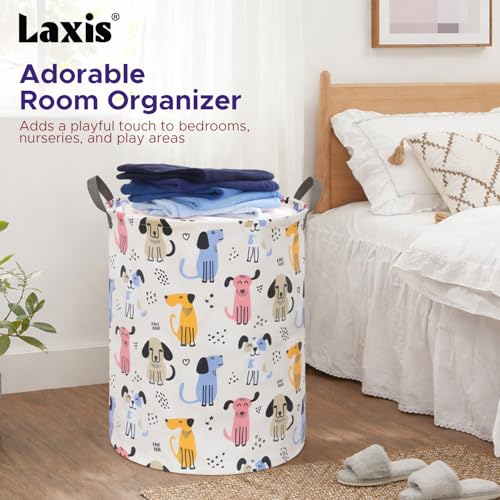 Image of LAXIS Laundry Basket, Heavy Duty Laundry Basket, Clothes Storage Basket for Blankets, Laundry Room Organizing, Bedroom, Large Dirty Clothes Bag for Dorm, Apartment