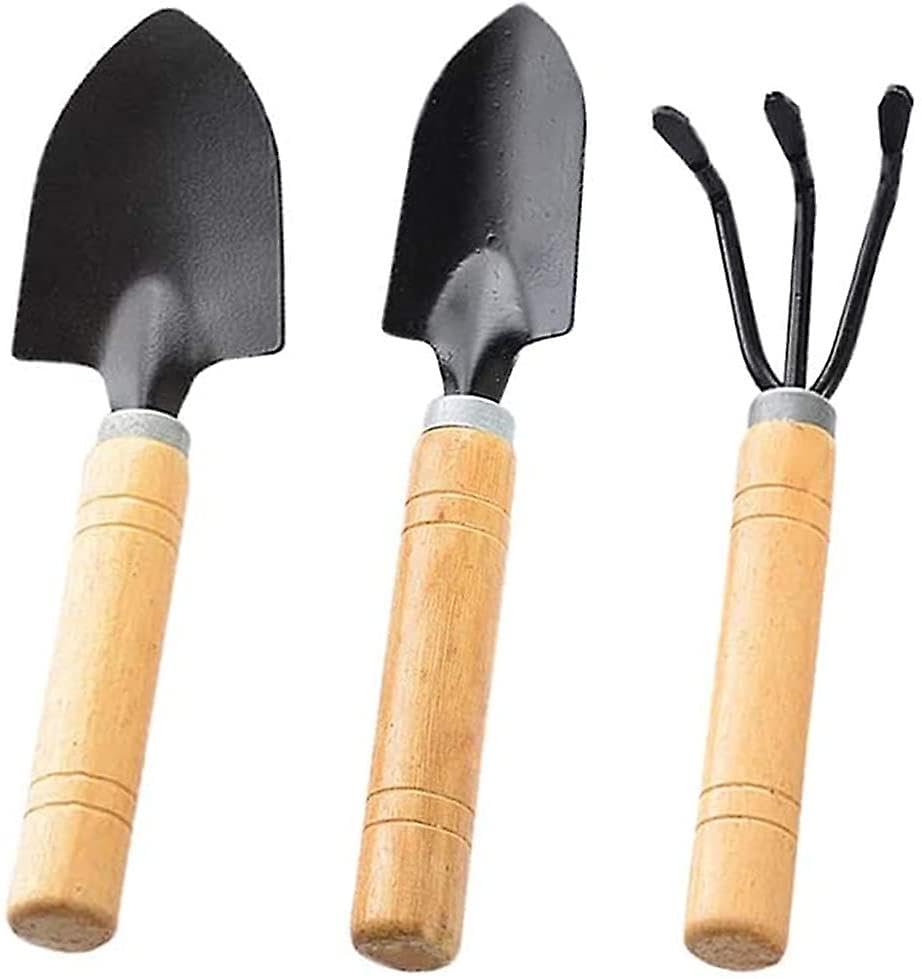 Pmw - Children Beach Toy Safe Mini Gardening Tools - Pack of 3 - Metal Kiddie Trowel, Rake & Shovel with Sturdy Wooden Handle Tools for Outdoor Activities (B0BQJFNR5D) Amazon Price History, Amazon Price Tracker