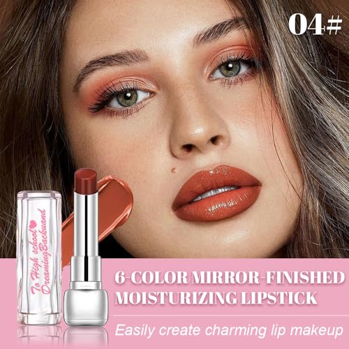 Image of Brown Plumper Moisturizing Butter Lipstick for Women, Natural Tinted Lip Balm Shine Nourishing Hydrating Lip Gloss Stain for Dry Lips, Lightweight Lip Liner Care Makeup, Vegan 1Pc Brown Black