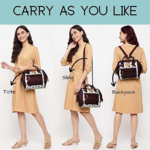 Image of VISMIINTREND Mini Diaper Bag for Baby | Small Nappy Bags for Mother | Maternity Travel Handbag | Hospital Bags for Mom | Baby Shower Gift for Mom | Gifts for New Born Baby Boy Girl