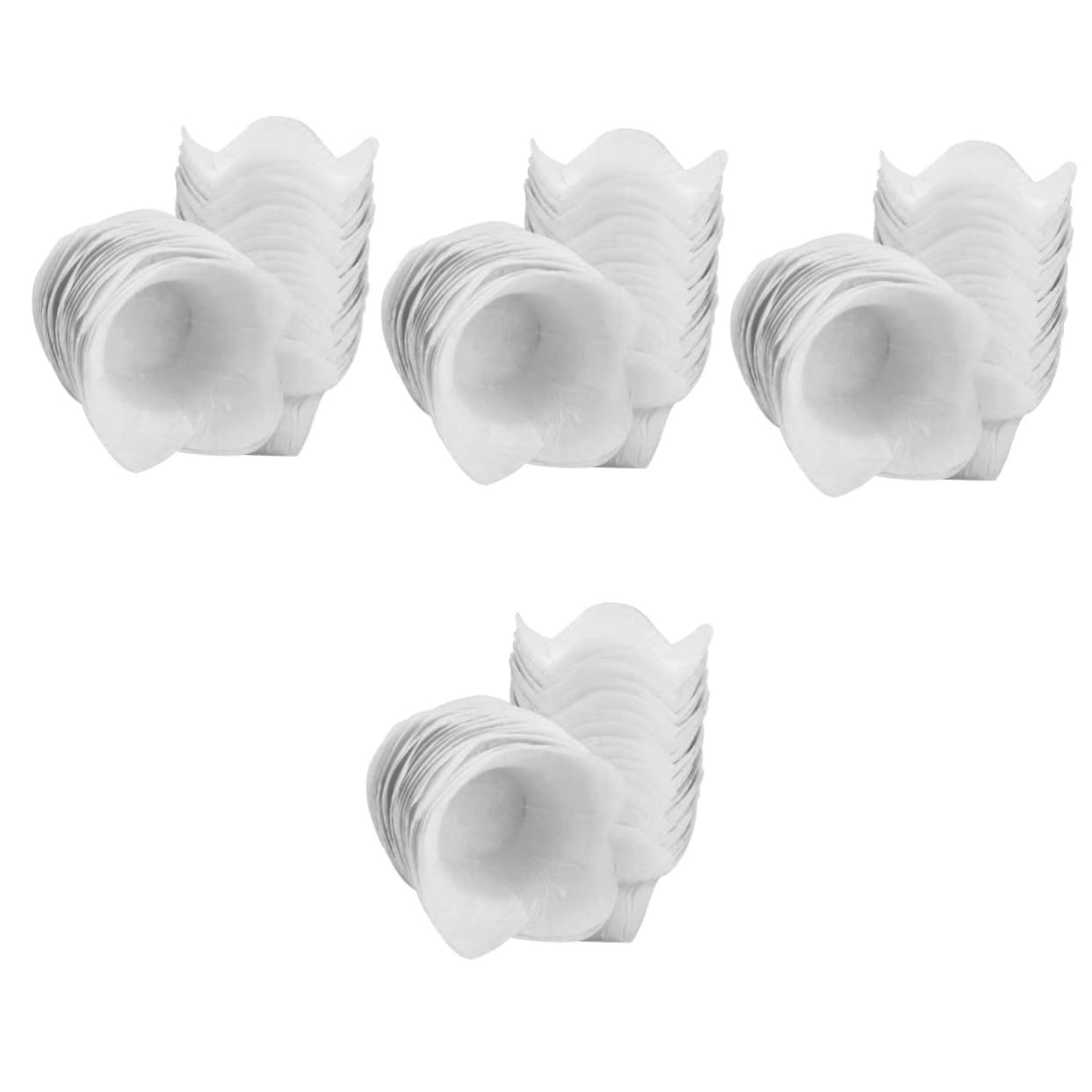 HEMOTON 400 Stk Kleine Kuchen Öl Beständiges Papier Backförmchen Papier Weihnachtsgeschenkpapier Pergamenteinlagen Halter Für Pappbecher Fettdichte Pappbecher Backbecher Weiß Weihnachten
