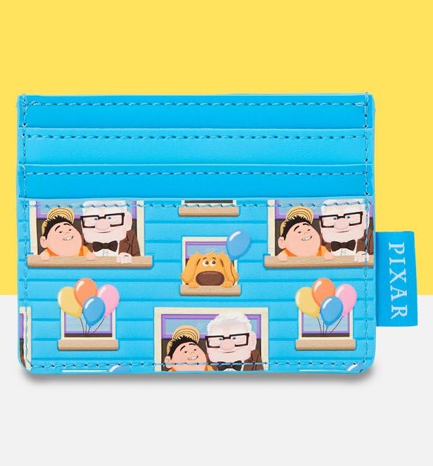 Image of Loungefly Disney: Pixar - Up - Small Card Holder with 3 Card Slots - Great for Kids & Adults - Collectible Wallets | Cute card holder