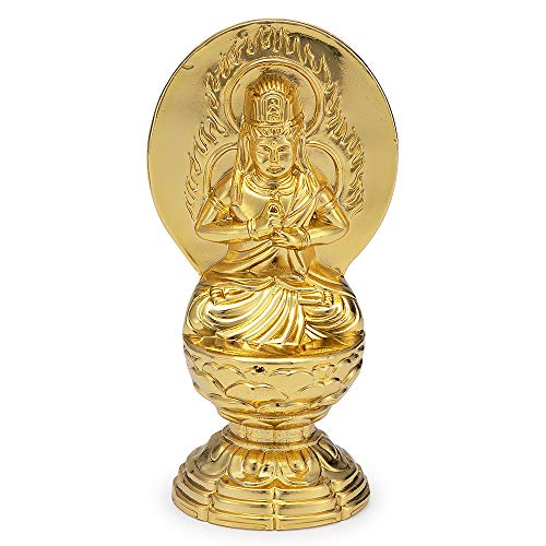 仏壇屋 滝田商店 仏像 大日如来(未・申年生まれ) 合金製 (高さ6.8cm×巾2.7cm)【渡辺景秋作】◆厄除け十二支守り本尊・守護仏【滝田商店発行 証明書付】