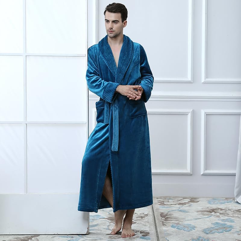 Oksun Womens Plush Fleece Long Robe: Flannel Warm Bathrobe - Full Length Winter Housecoat - Soft Cozy Nightgown Sleepwear - Image 5