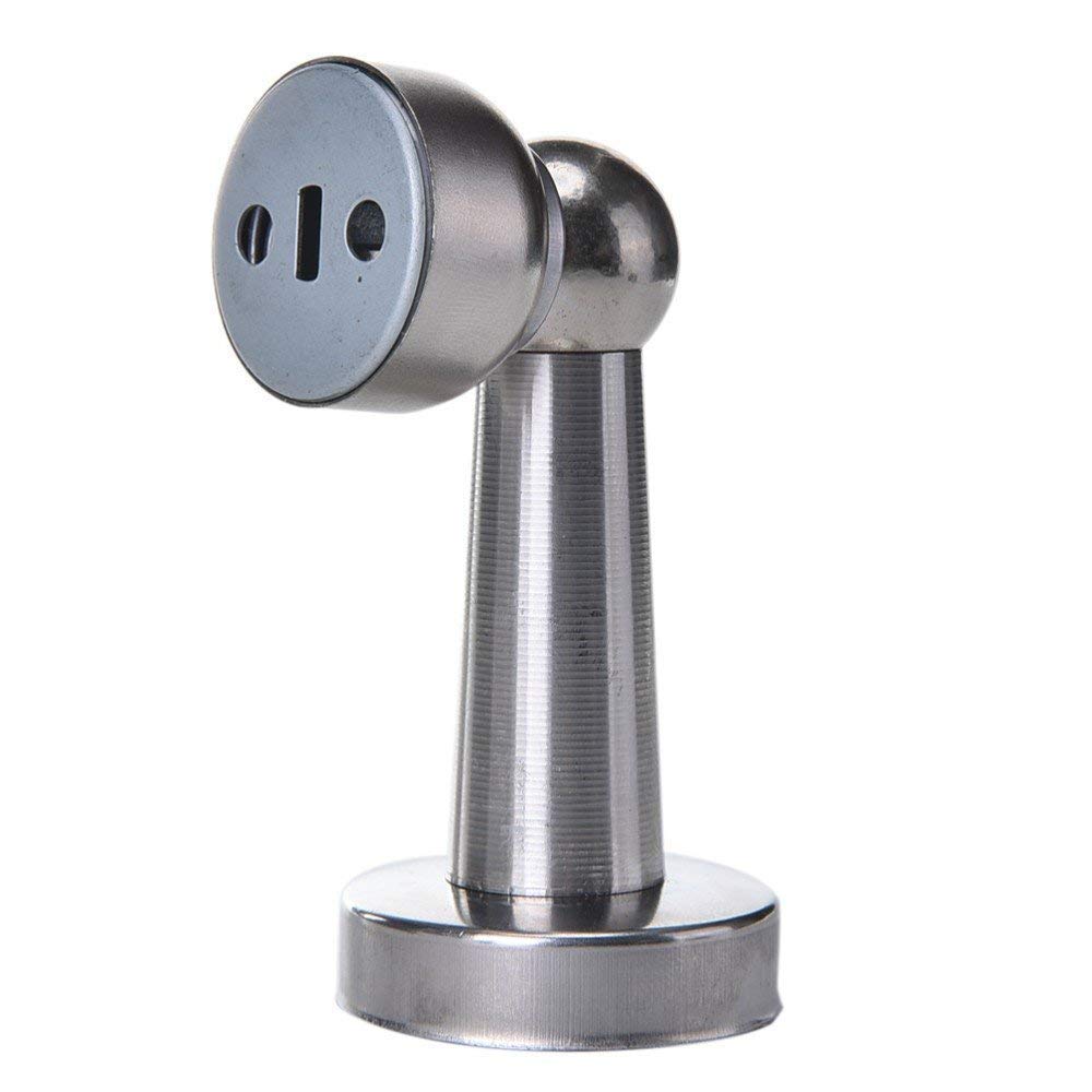 Zak's Sentex Gold Stainless Steel Magnetic Door Stop Stopper Holder with Screws (Silver)-image-9