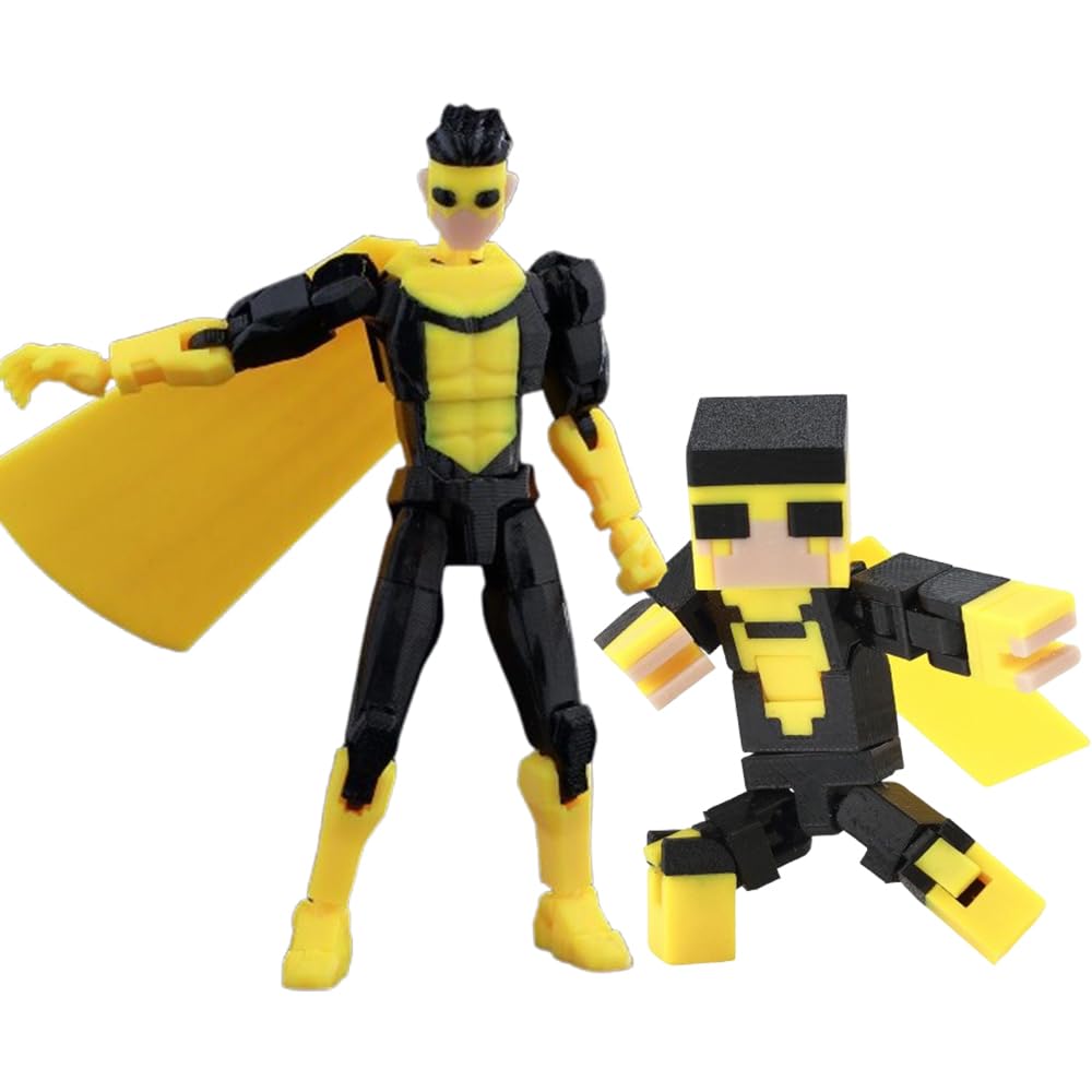 Zhongkaihua Omni-Man Figure Mark Grayson Action Figures Fully Articulated Anime 3D Printed Nolan Grayson Figurine Model Ornaments Collectibles Gifts Fans