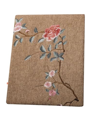 Écharpe en laine brodée femme HangErFeng 1226 idéale pour l'hiver