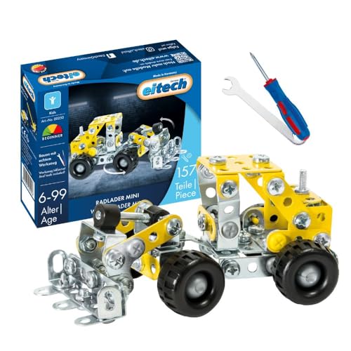 Eitech 00250 Metallbaukasten - Radlader Mini, Modellbau für Kinder ab 6...