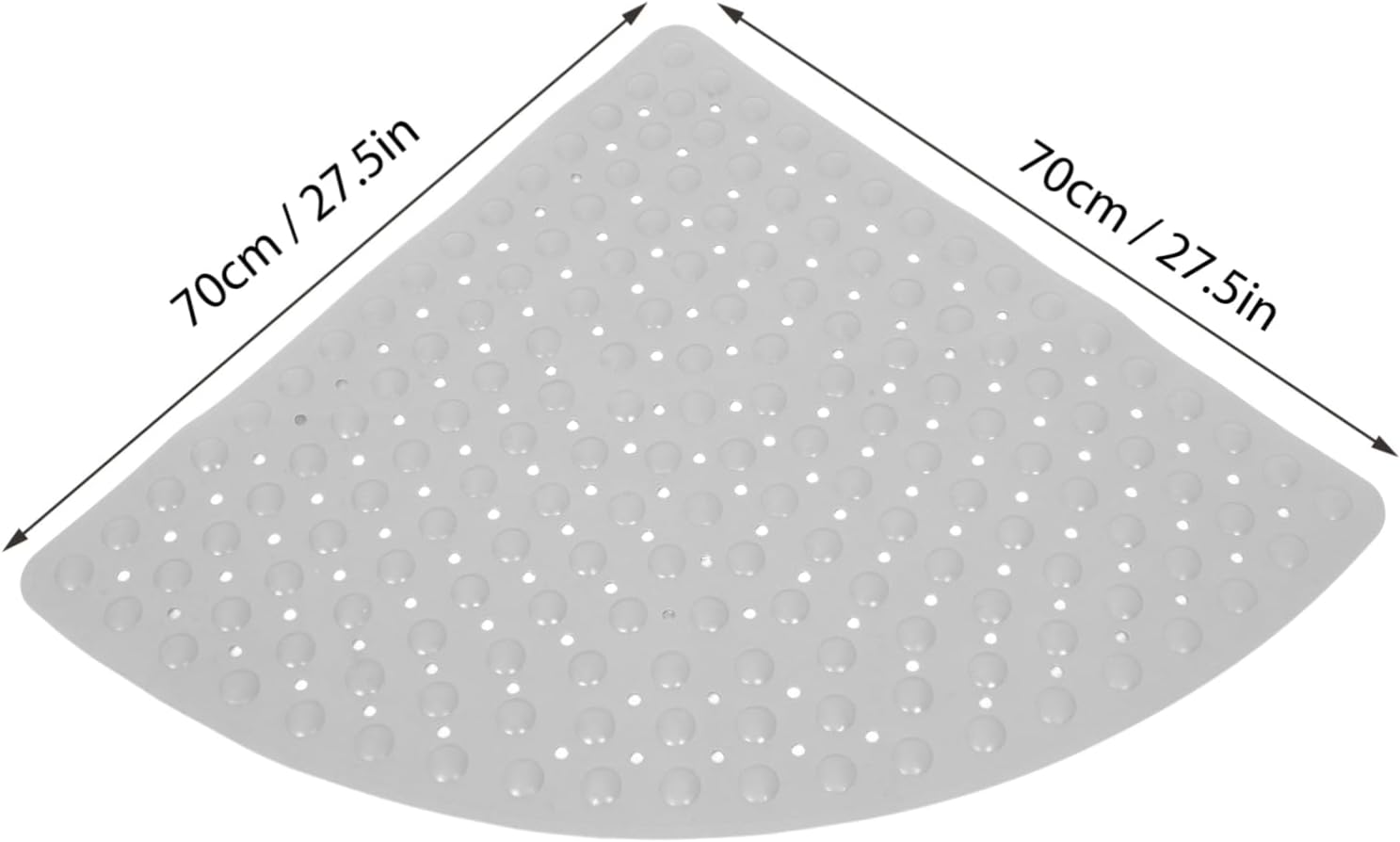 Non Slip Triangle Bath Mat Perfect for Small Bathrooms Shower Rugs for Kids Adults