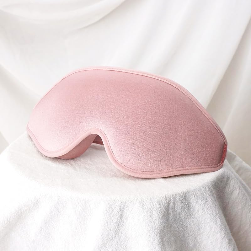 Image of 3D Sleep Mask for Women & Men - Ultra-Soft Contoured Eye Mask Blindfold, Adjustable Strap, Lightweight Memory Foam, 99% Shading Rate, Breathable & Comfortable for Sleep, Travel, Shift Work - PINK