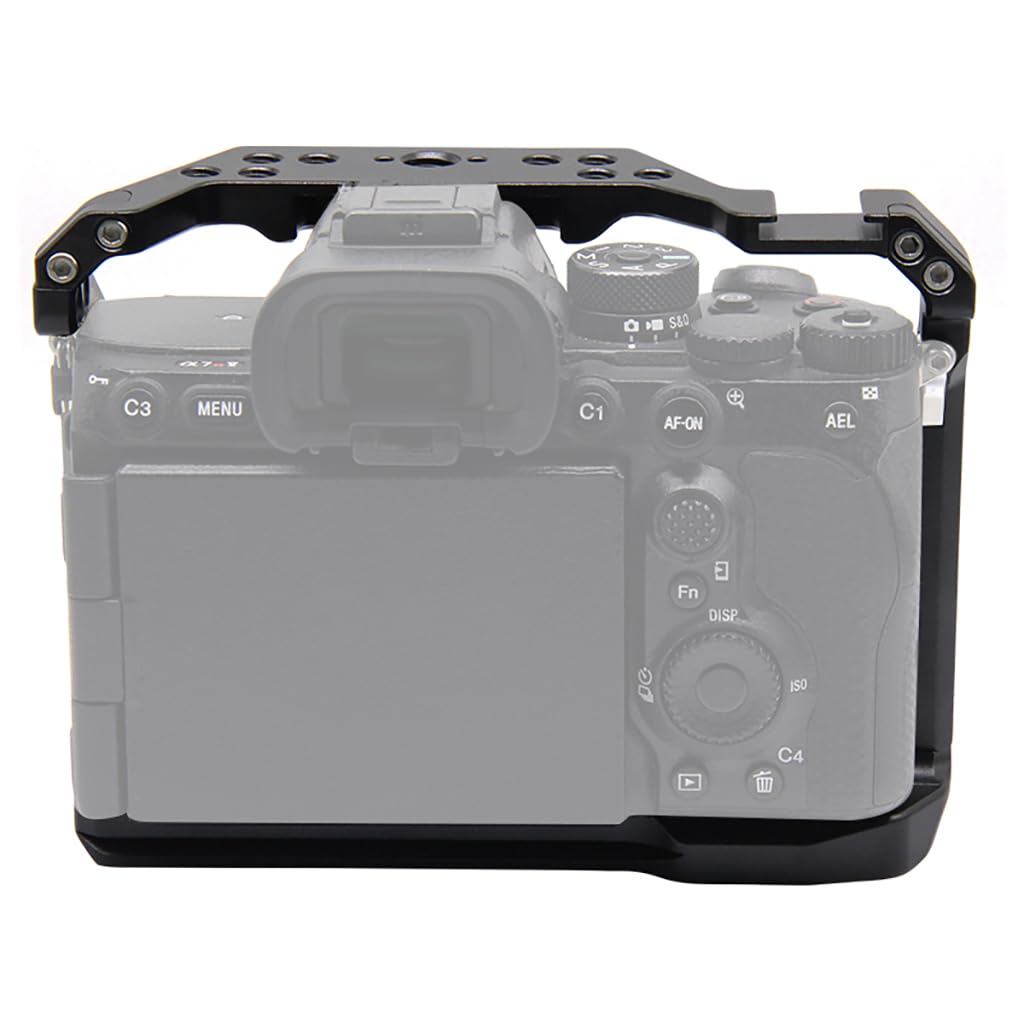 Klatka na aparat, stabilizator aparatu z gwintem 1/4''-20 i otworami pozycjonującymi 3/8''-16 kompatybilny z A7R2/A7S2, A74, A9 III/A1 II Series (kompatybilna z A7R2/A7S2)