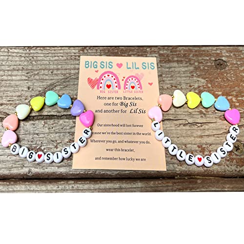 Image of Sister's Big Bracelet Gift, Little Girls' Sister Jewelry