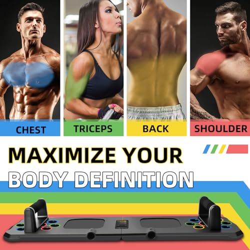 Push Up Board with Automatic Count, 24 in 1 Press Up Board Exercise Equipment for Home Use, System Fitness Floor Chest Muscle Exercise Professional Equipment Burn Fat for Men & Women Strength Training - Image 3