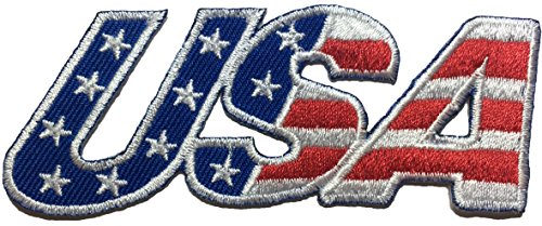 Ranger Return USA American Alphabet Flag Patch Sew Iron on Applique Embroidered Emblem Badge Patch (Iron-USA-Alphabet)