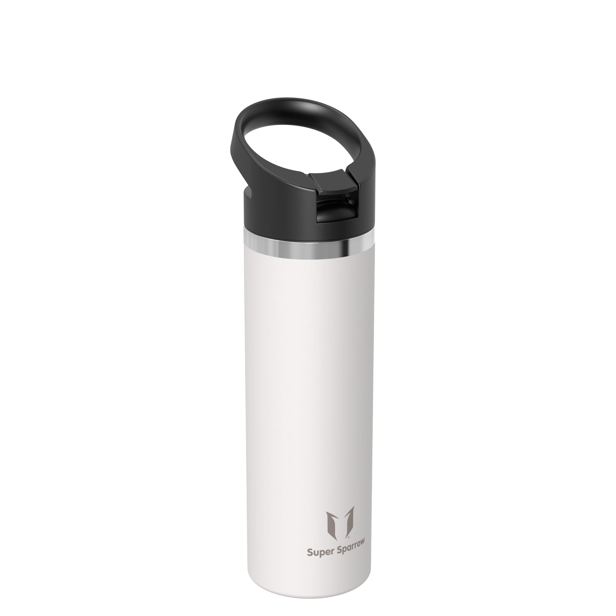 Super Sparrow Borraccia Termica - 500ml, 750ml, 1000ml, 1.2L, 1.5L- SwivelSip Inox Bottiglia - Senza BPA Borracce Termiche, Borraccia Ergonomica per Bambini, Sportiva, Bici, Campeggio, Palestra
