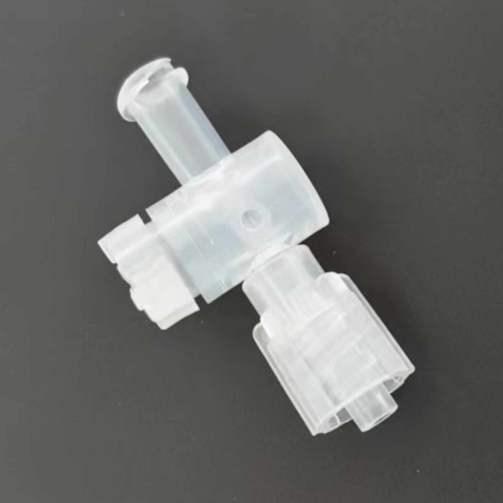 Válvula de paso de dos vías de policarbonato, 50 Uds. Conectores de bloqueo llave paso 2 vías, PP reutilizable Multicolor, for transferencia e impresión fluidos(Transparent)