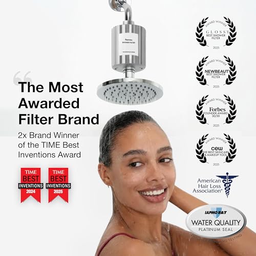 Image of Filterbaby Signature Shower Filter, Sensitive Skin & Hair, Expert Developed | Lab Tested to Reduce up to 99% Chlorine & Chloramine, Reduce Common Water Impurities, Strong Water Flow, Easy Install, Chrome
