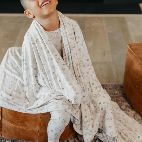 Image of Copper Pearl Jumbo 3-Layer Baby Blanket: Soft Baby Quilts for Boys and Girls | Breathable, Cozy, Toddler Blanket | Baby Quilt for Newborns | 60x72 Premium Material | Dylan