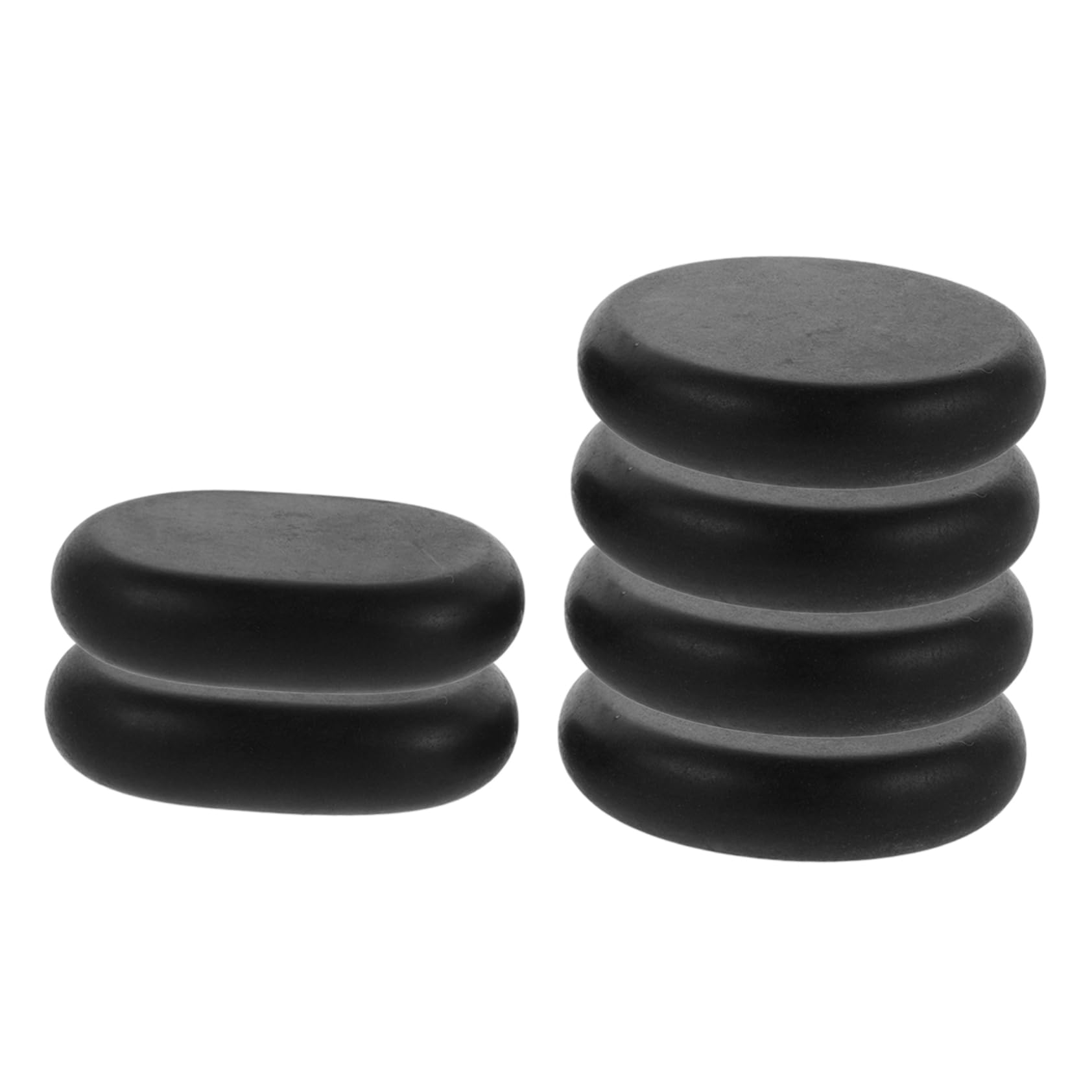 Piedras Calientes Redondas para Masaje, Kit de 6 Piezas, Bian Stone