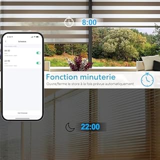 LoraTap 4x Interrupteur Volet Roulant Connecté, Ouverture Réglable, Commutateur Rideau Stores WiFi, Compatible avec Alexa Google Home pour Commande Vocale, Minuterie Intelligent Moteur Mural