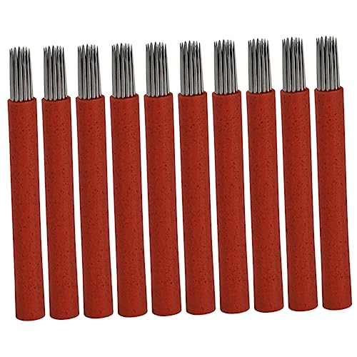 NULYLU 50Piezas Cuchillas de Microblading Tubo de Plástico para de Afiladas y Elásticas para Maquillaje Permanente Herramientas Prácticas