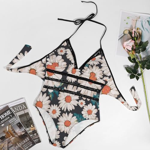 Maillot de bain une pièce marguerite pour vos journées farniente à la plage et sessions piscine