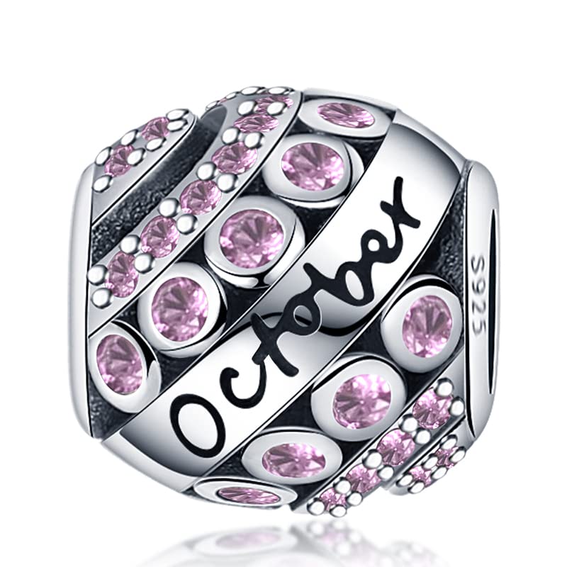 CQWVB Damen Charm Anhänger Sternzeichen für Armband 925 Sterling Silber 12 Sternbilder Charms Beads passend für Pandora Armband, Kompatibel mit Europäischen Halskette für Frauen Mädchen