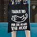 Miss MIserable Tote Bag Trabajo Duro para Que Mi Gato Viva Mejor Tote Bag De Algodón Orgánico Imagen de Miss MIserable Tote Bag Trabajo Duro para Que Mi Gato Viva Mejor Tote Bag De Algodón Orgánico