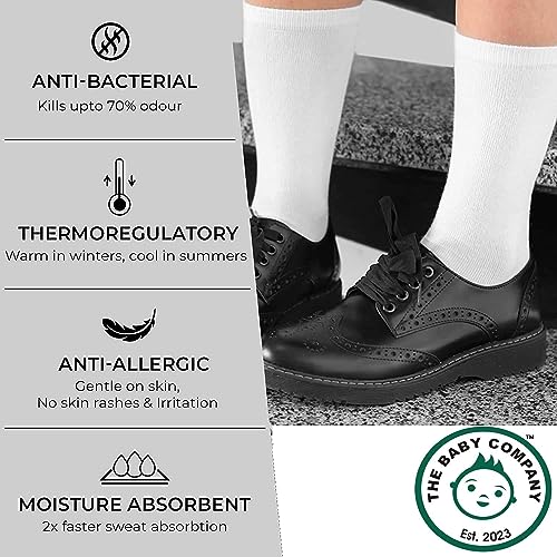 Image of Kids Unisex Cotton School Socks (Calf /Full Length)