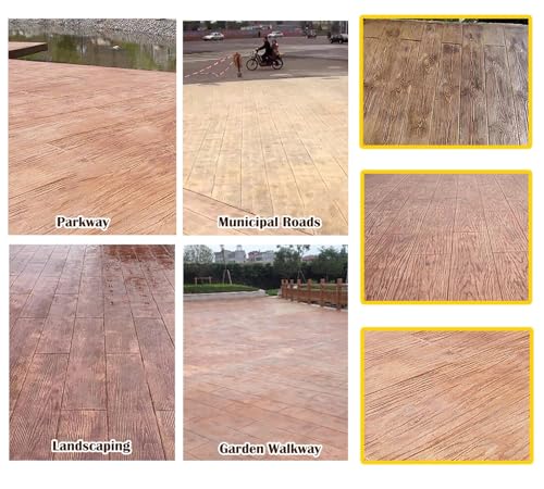 Tapis de tamponnage pour béton à texture de bois de 2m de long - 6