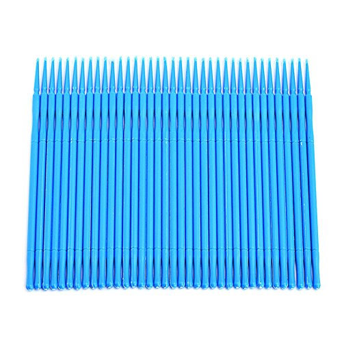 N/ A 100pcs Disposable Cotton Swabs Tattoo Makeup Eyelash Tattoo Swabs(Blue)