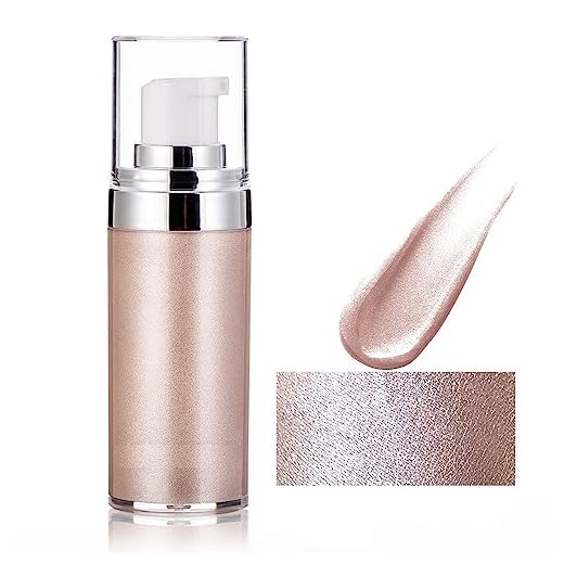 Yeweian Face Body Luminizer, Liquid Highlighter Makeup, Face Body Shimmer Glow Illuminator, Bronzer Smooth Shine Shimmer Liquid Foundation, Waterproof Moisturizing Body Highlighter (01#Pearl White)