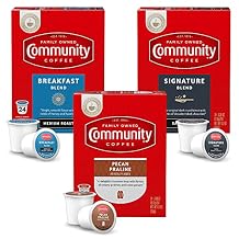 Community Coffee Variety Pack 72 Count Coffee Pods, Medium, Dark Roast and Flavored, Compatible with Keurig 2.0 K-Cup Brewers, 24 Count Pack of 3