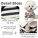 MANON ROSA Cute Dog Clothes Boy Dog Polo Shirt for Small Medium Dogs - Summer Male Puppy T Shirts for Yorkie Poodle Shih Tzu Dachshund Kittens, Striped Collared Pet Doggie Designer Outfits Pink XS