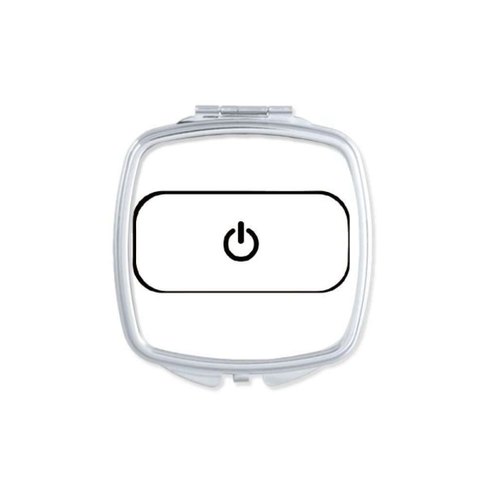 Miroir compact portable multicolor avec design symbole de clavier pour sac à main