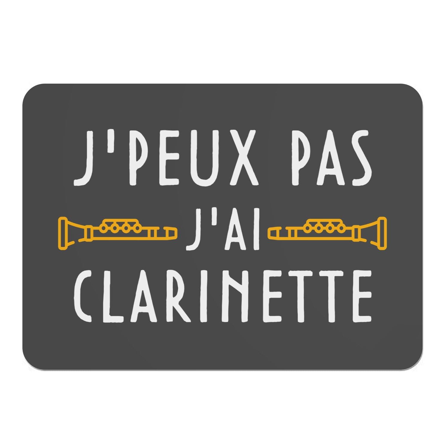 Sets de table clarinette en liège pour repas musicaux entre amis