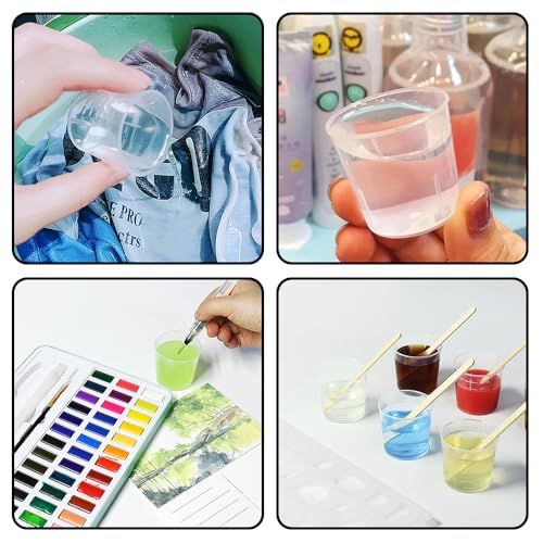 Pack de 50 vasos plásticos medidores de 2 oz miniatura 7