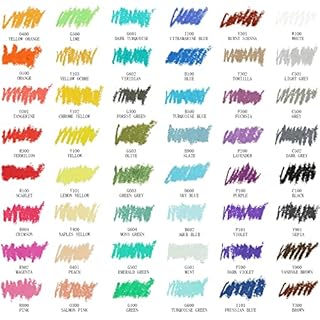 Artecho Oil Pastels Set of 48 Colors, Soft Oil Pastels for Art Painting, Drawing, Blending, Art Supplies for Artists, Beginners, Students, Teachers (10 x 70 mm)