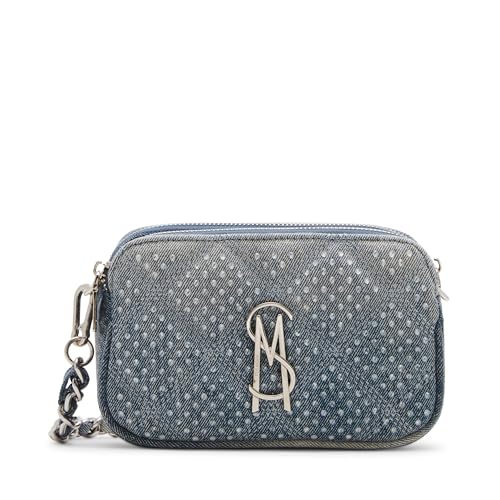 Steve Madden Daisy-r Quilted Double Zip Crossbody with Stones