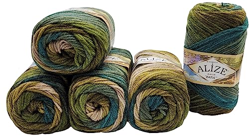 Ilkadim Export Lanagold Wolle 500g - 49% Wolle Für Stricken Häkeln