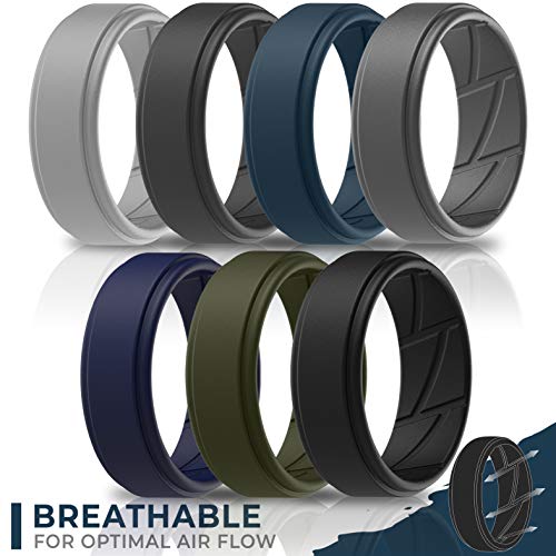 ThunderFit Silicone Wedding Ring for Men