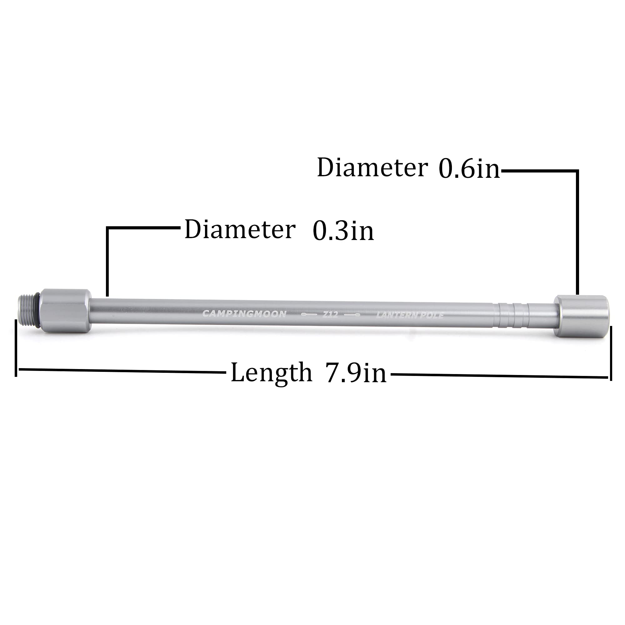 Campingmoon Camping Gas Lanterns Extension Tube, Butane Gas Torch Gas Lamp Extender Pole, Gas Tank Converter Extension Rod