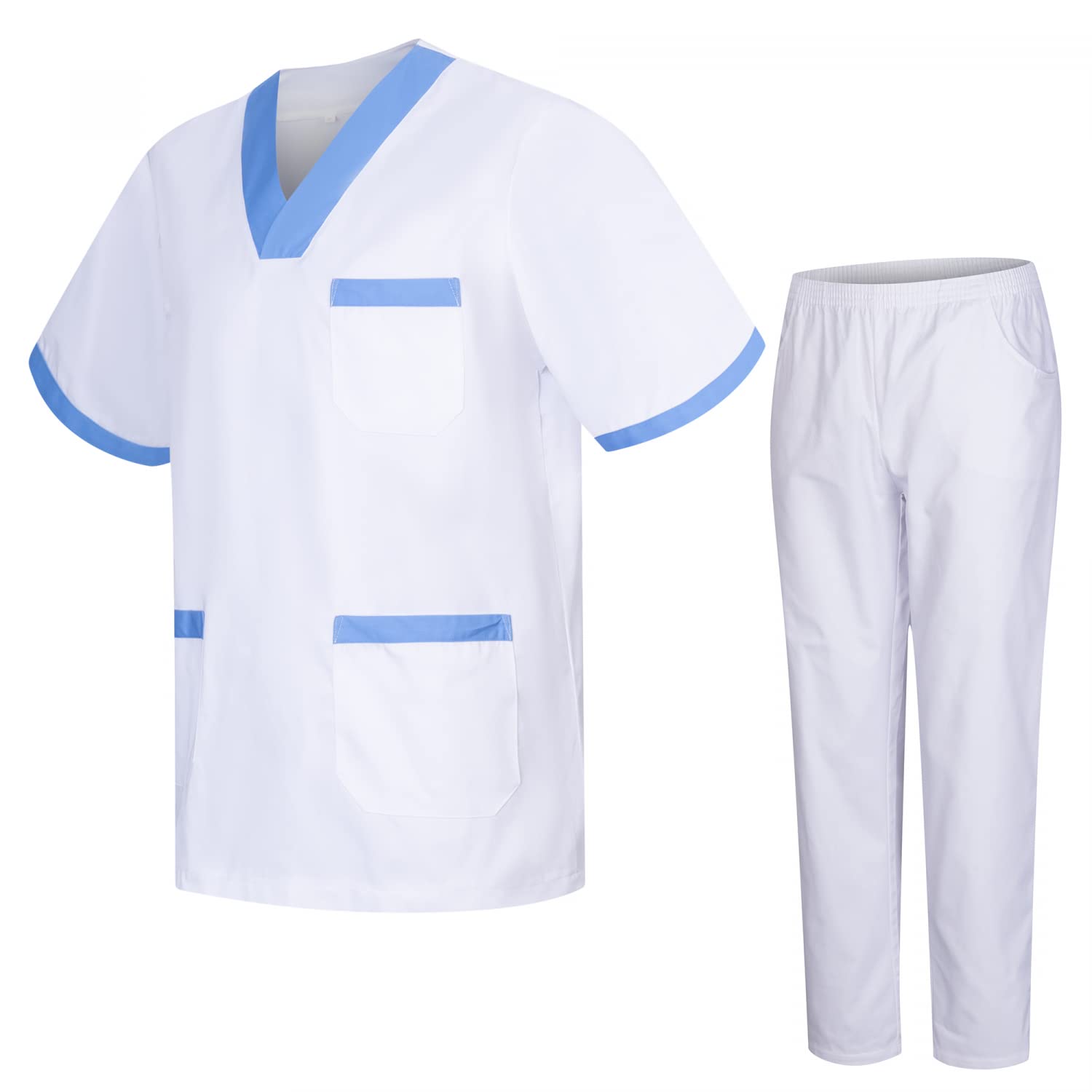 Pantalon De Travail Professionnel Homme Misemiya - Multi-poches - Tissu Robuste 65% Polyester 33% Coton - Coupe Droite - Tailles 38 à 66