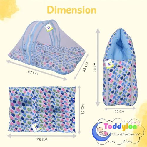 Image of Toddylon New Born Baby Bedding Set (4 PCS Set) (0-6 Months)