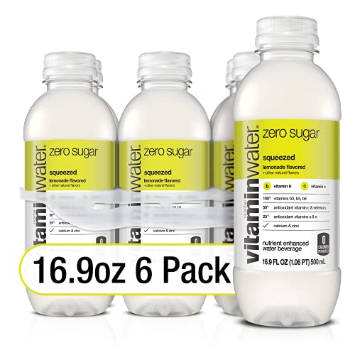 Image of vitaminwater zero sugar squeezed Bottles, 16.9 fl oz, 6 Pack