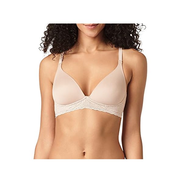 Warners-Cloud-9-Wirefree-Triangle Warner's Women's Cloud 9 Super Soft Wireless Lightly Lined Comfort Bra RO5691A, Toasted Almond, 34B
